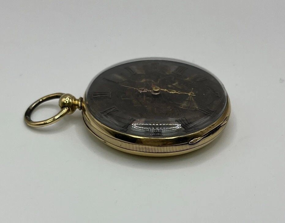 JOSEPH FRENCH ROYAL EXCHANGE POCKET WATCH WITH KEY - 2