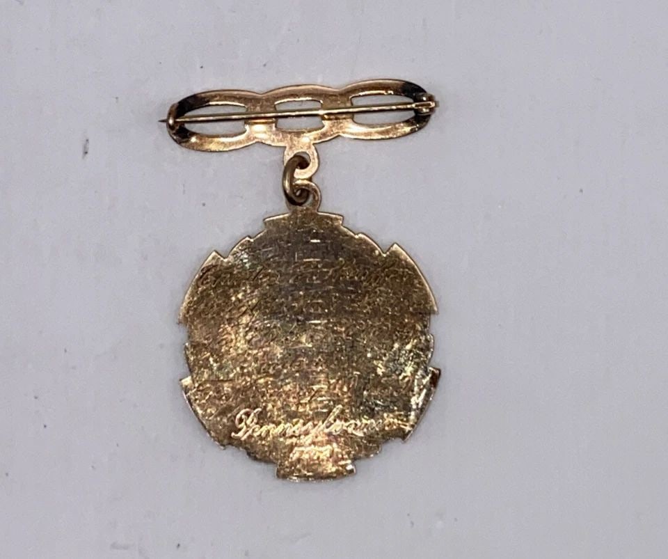 INTERNATIONAL ORDER OF ODDFELLOWS PIN DATED 1899 14K GOLD METAL / PIN 10K (1 of 1)