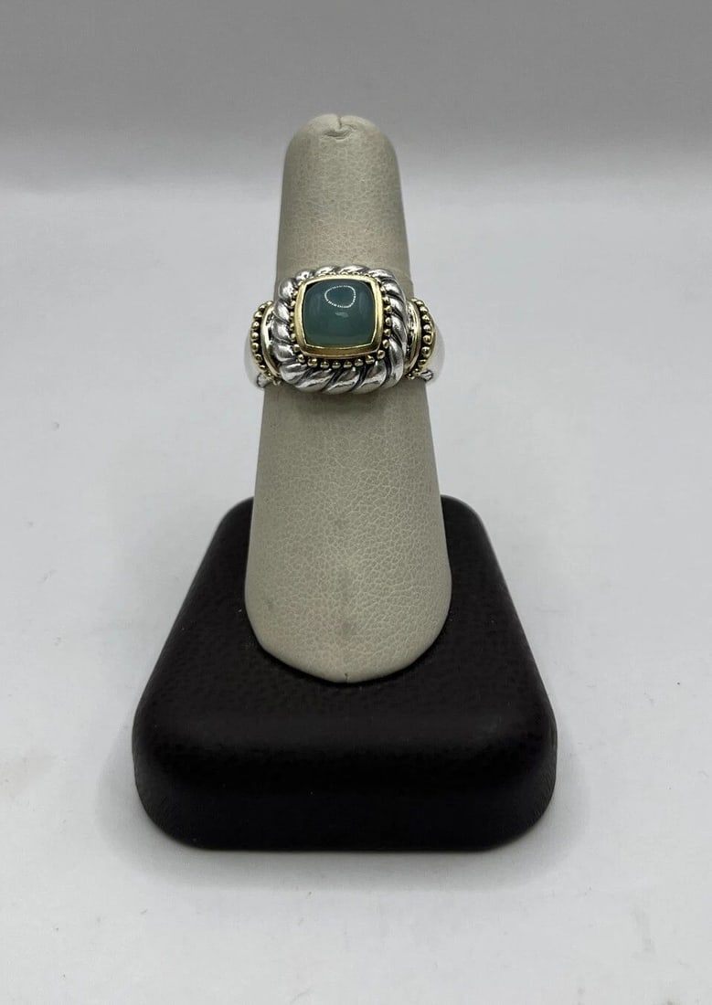 SAMUEL BENHAM BJC LAFIES SIZE 8.25 RING 925 AND 18K (1 of 1)