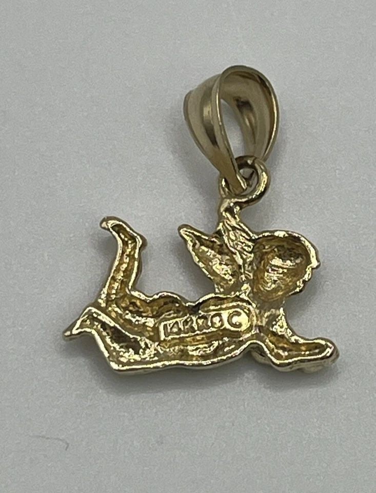 14K YELLOW GOLD ANGEL CHARM (1 of 1)