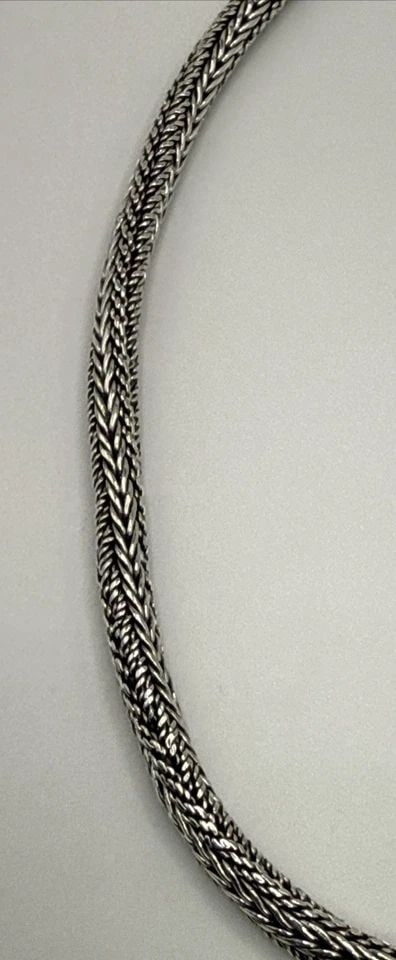 STERLING SILVER TWISTED WHEAT 16" NECKLACE 50.7 GRAMS (1 of 1)
