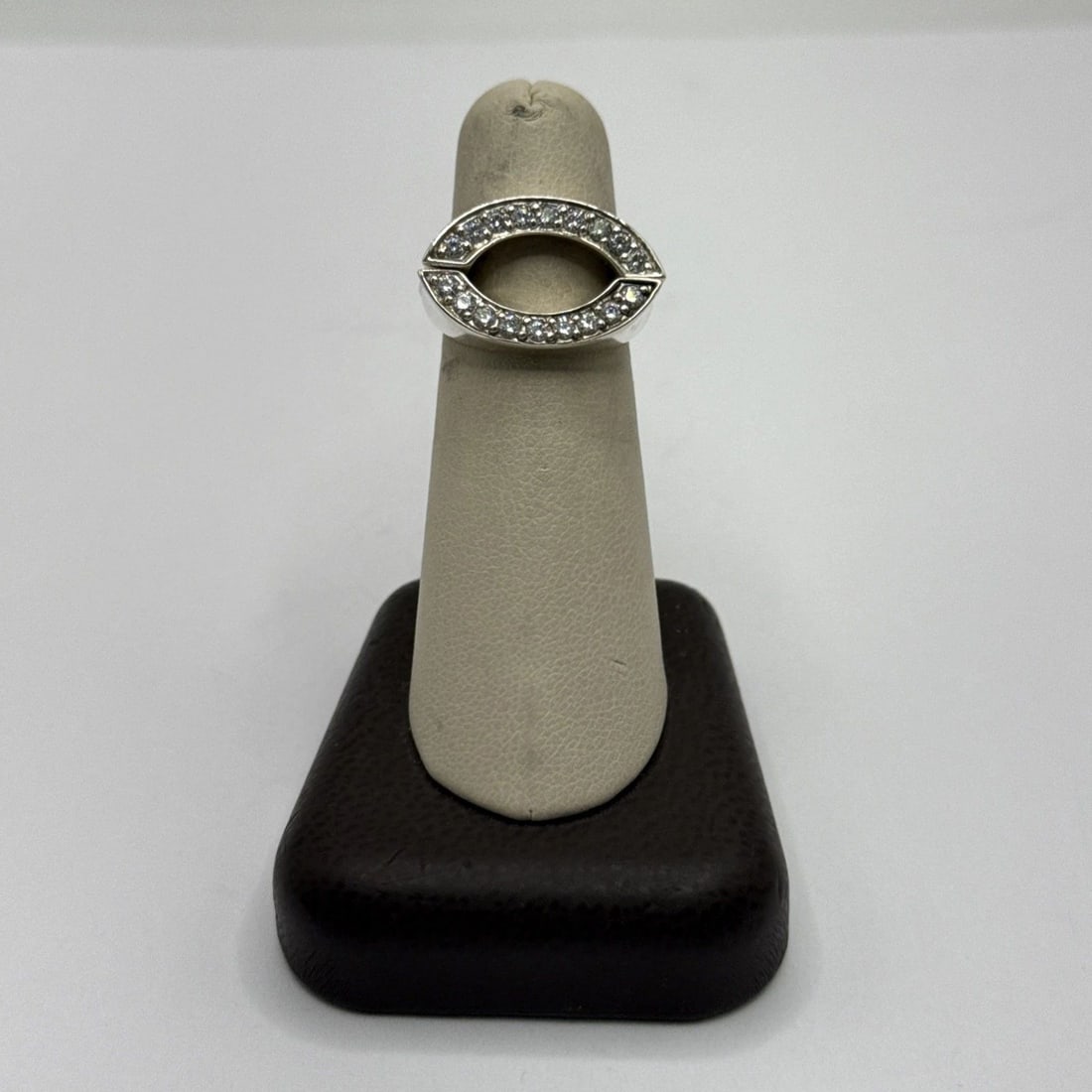 JUDITH RIPKA WEDDING GUARD RING SET (2 RINGS) 925& CZ SIZE 6 (1 of 2)