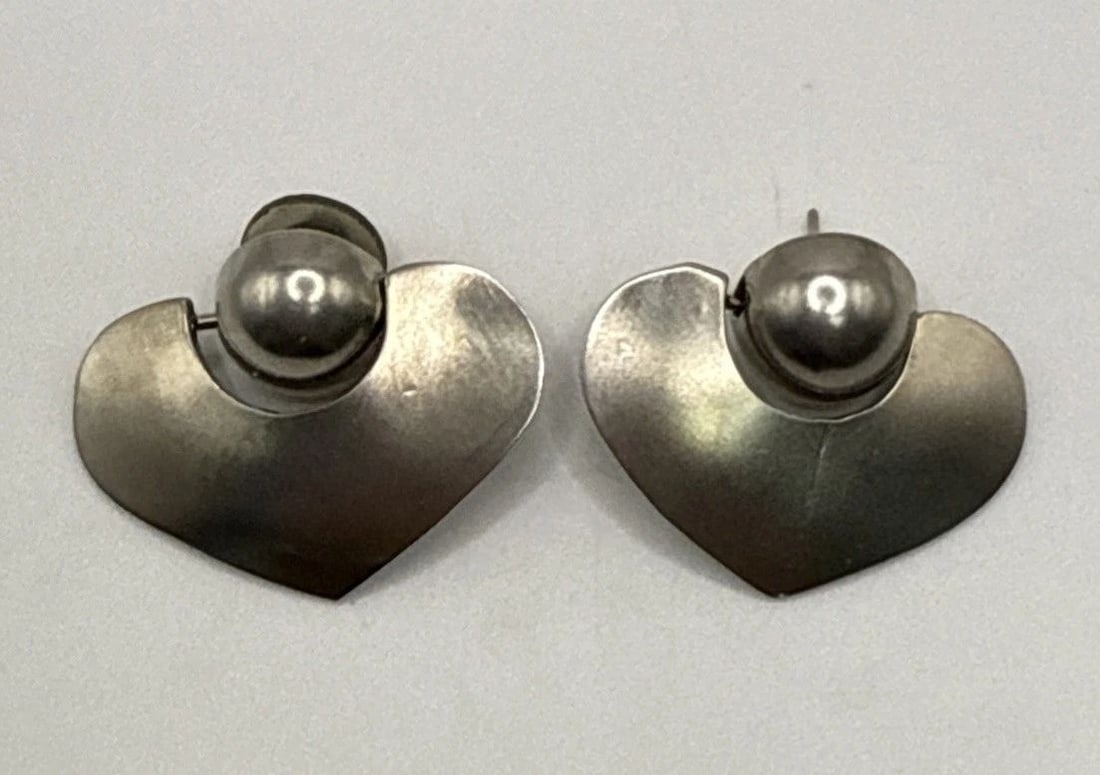 STERLING SILVER DOOR KNOCKER EARRINGS (1 of 2)