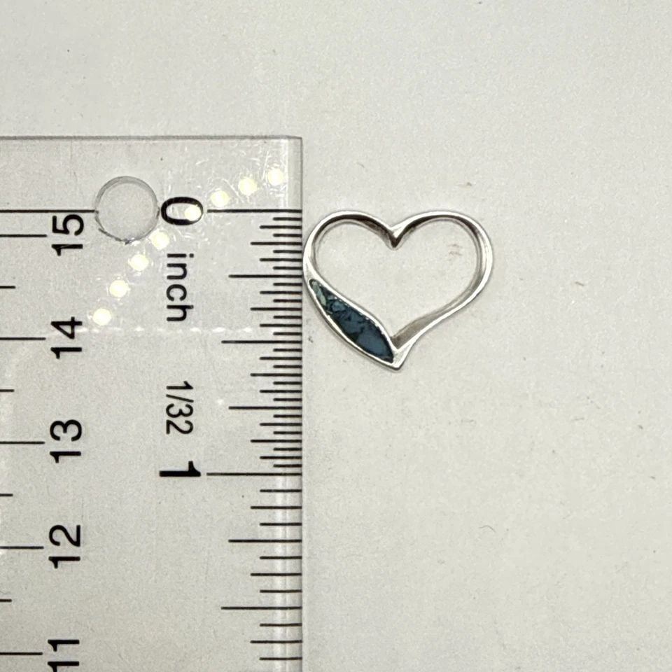 STERLING SILVER CHARM WITH TURQUOISE (1 of 1)