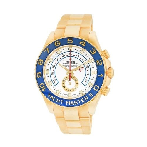 ROLEX 18K YELLOW GOLD 44MM YACHT-MASTER II 116688 WARRANTY BOX MINTY (1 of 1)