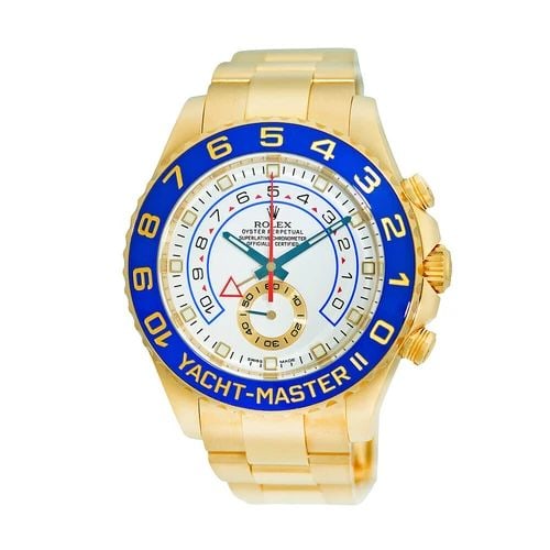 ROLEX 18K YELLOW GOLD 44MM YACHT-MASTER II 116688 WARRANTY BOX MINTY (1 of 1)