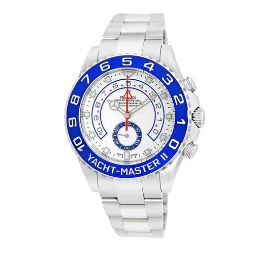ROLEX STAINLESS STEEL 44MM YACHT-MASTER II 116680 LIFETIME WARRANTY BOX MINTY - 2