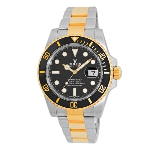ROLEX STAINLESS STEEL & 18K YELLOW GOLD 40MM SUBMARINER 116613LN BOX WARRANTY: ROLEX STAINLESS STEEL & 18K YELLOW GOLD 40MM SUBMARINER 116613LN BOX WARRANTY BRAND: Rolex Model: Submariner Date Reference No: 116613LN Gender: Gent’s Movement: Handmade Swiss Chronometer Certified