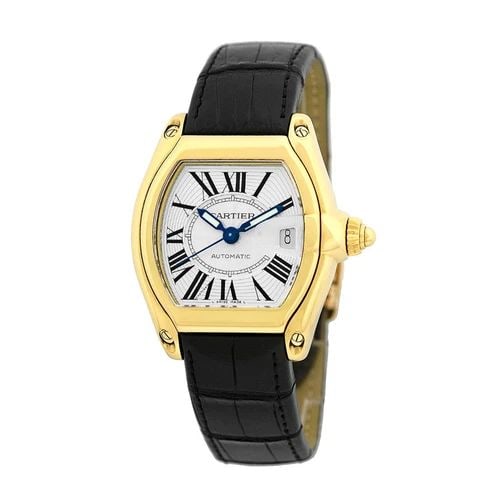 CARTIER 18K YELLOW GOLD ROADSTER 2524 - W62005V2 BOX WARRANTY MINTY (1 of 1)