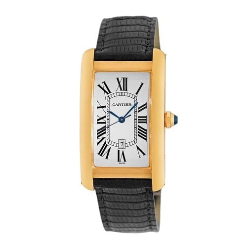 CARTIER MAN'S 18K YELLOW GOLD TANK AMERICAN W2603156 BOX LIFETIME WARRANTY MINTY (1 of 1)