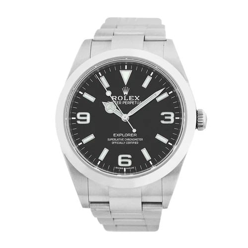 ROLEX STAINLESS STEEL 39MM EXPLORER I 214270 BOX LIFETIME WARRANTY MINTY 2019: ROLEX STAINLESS STEEL 39MM EXPLORER I 214270 BOX LIFETIME WARRANTY MINTY 2019 ROLEX Stainless Steel 39mm Explorer I Box Warranty Pre-Owned Gent's Stainless Steel 39mm Rolex "Explorer I" Brand: Rolex M