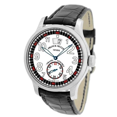 FRANCK MULLER STAINLESS STEEL 40MM TRANSAMERICA GRANDE GUICHET BOX WARRANTY (1 of 1)