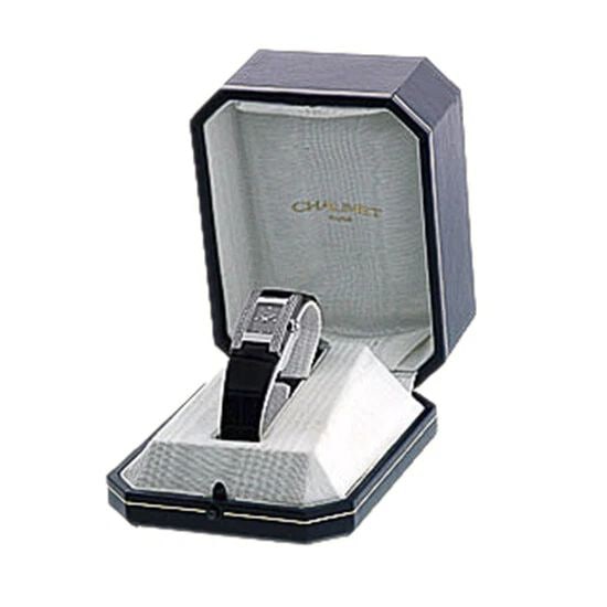 CHAUMET STAINLESS STEEL DIAMOND CLASSIC TANK BOX WARRANTY NEW (1 of 1)