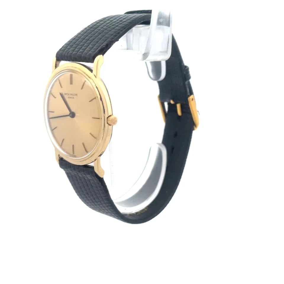 PATEK PHILIPPE CALATRAVA MEN'S WATCH 32MM 18K VINTAGE MANUAL LEATHER BAND (1 of 2)