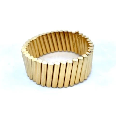 ROBERTO LEE MORRIS BRACELET 18K YELLOW GOLD LONG COLUMN LINK DESIGN (1 of 2)