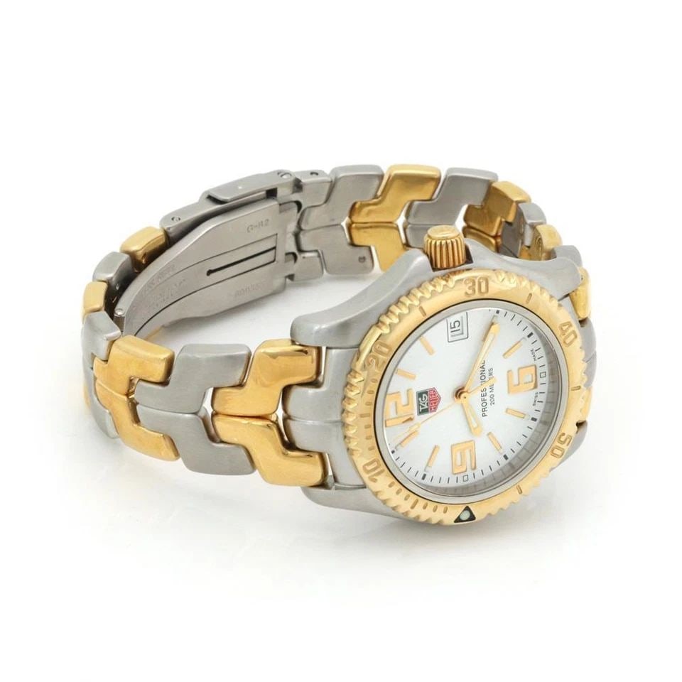 TAG HEUER PROFESSIONAL SPECIAL EDITION 18K GOLD STEEL DATE 36MM MEN'S WATCH: TAG HEUER PROFESSIONAL SPECIAL EDITION 18K GOLD STEEL DATE 36MM MEN'S WATCH Tag Heuer Professional Special Edition 18k Gold Steel Date 36mm Men's Watch Description This is an authentic Special Edition
