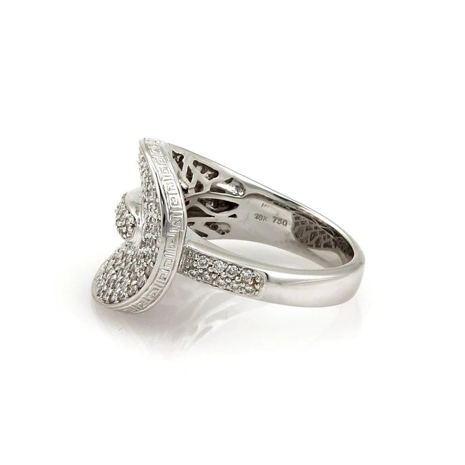 ESTATE 1.75CT NATURAL PAVE DIAMOND SOLID 18K GOLD FANCY RING 12.8G LIQUIDATION!! (1 of 2)