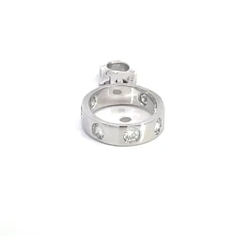 CARTIER LOVE DIAMOND CHARM PENDANT 18K WHITE GOLD MINI OVAL RING W/PAPER: CARTIER LOVE DIAMOND CHARM PENDANT 18K WHITE GOLD MINI OVAL RING W/PAPER This authentic Cartier charm or pendant is finely crafted from 18k white gold featuring a charming oval shaped mini ring modele
