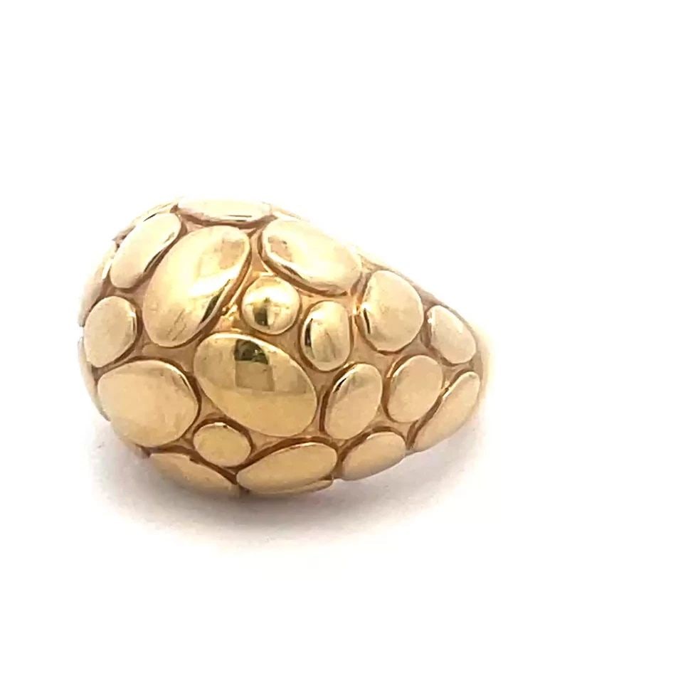 JOHN HARDY KALI PEBBLE GOLD RING 18K YELLOW DOME STYLE SIZE 7 (1 of 2)