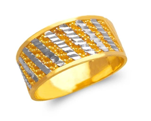 NEW 14K TWO TONE GOLD LADIES RING (1 of 2)