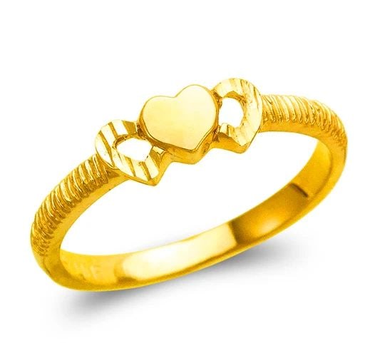 NEW 14K YELLOW GOLD LADIES DOLPHIN TAIL DESIGN RING (1 of 2)