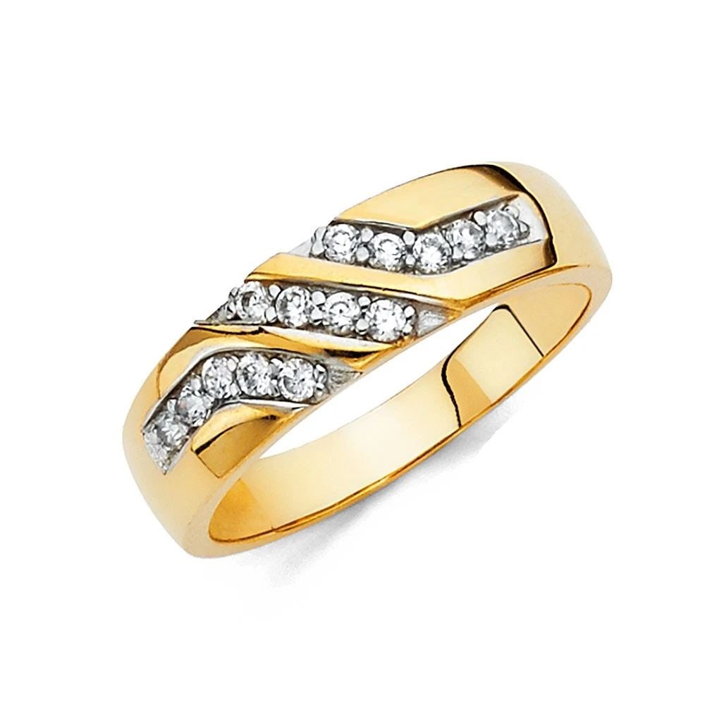 NEW 14K YELLOW GOLD MEN'S WEDDING BAND - SIZE 10: NEW 14K YELLOW GOLD MEN'S WEDDING BAND MEN'S WEDDING BAND NEW 14K YELLOW GOLD WIDTH: 6 mm Apx. WEIGHT: 4.14 g