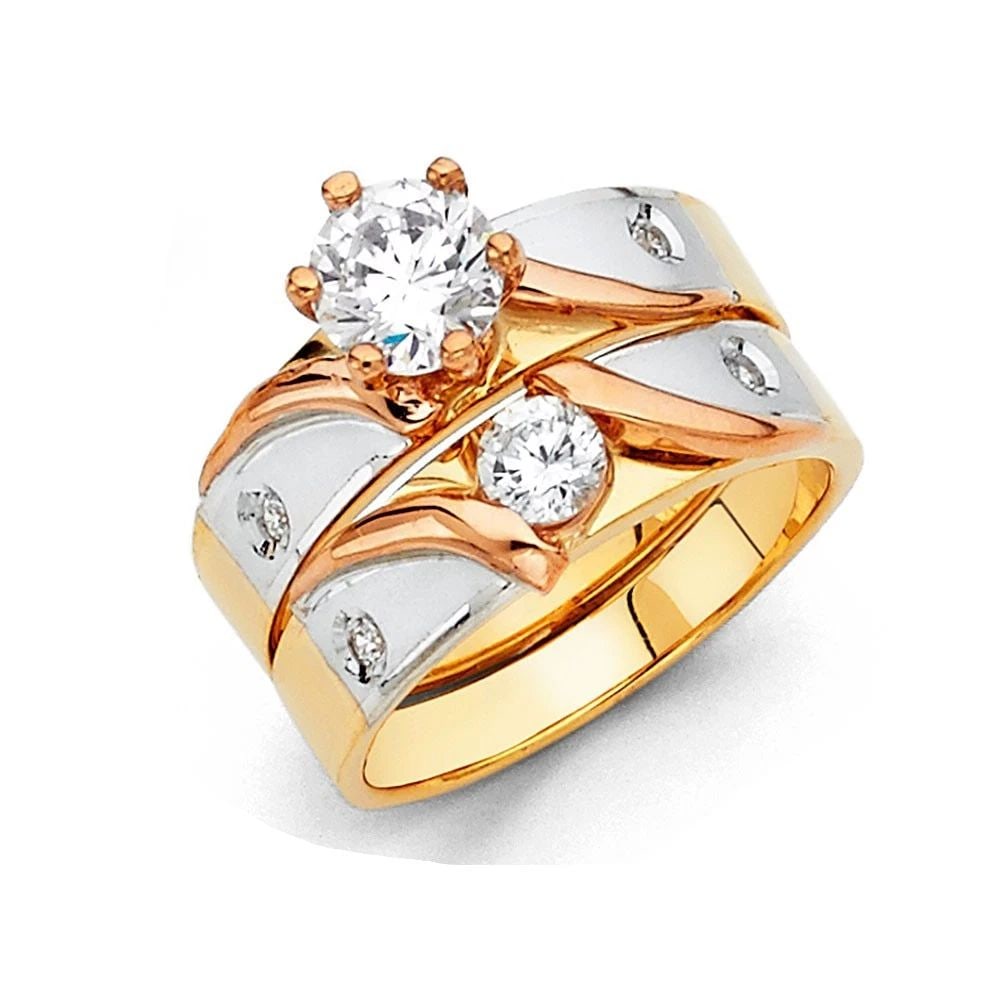 NEW 14K LADIES ENGAGEMENT RING - SIZE 10: NEW 14K LADIES ENGAGEMENT RING NEW 14K LADIES ENGAGEMENT RING NEW 14K LADIES ENGAGEMENT RING (RG802) WIDTH: 5 mm Apx. WEIGHT: 4.1g