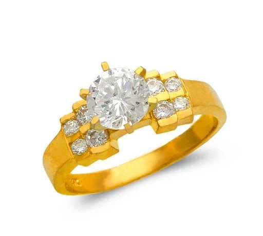 NEW 14K YELLOW GOLD LADIES FASHION SOLITAIRE RING: NEW 14K YELLOW GOLD LADIES FASHION SOLITAIRE RING LADIES FASHION SOLITAIRE RING NEW 14K YELLOW GOLD Apx. SIZE: 6mm Apx. WEIGHT: 4.1g