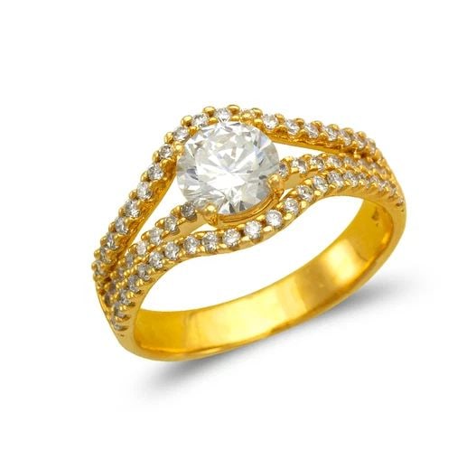 NEW 14K YELLOW GOLD LADIES FANCY SOLITAIRE RING: NEW 14K YELLOW GOLD LADIES FANCY SOLITAIRE RING LADIES FANCY SOLITAIRE RING NEW 14K YELLOW GOLD Apx. SIZE: 10mm Apx. WEIGHT: 4.1g