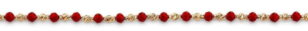 NEW 14K YELLOW GOLD RED CORAL BRACELET (1 of 2)