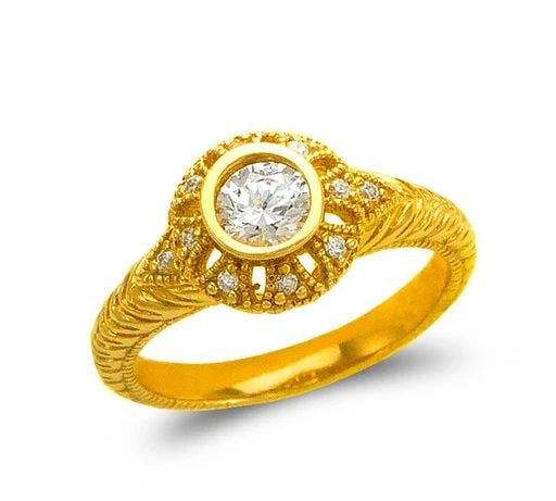 NEW 14K YELLOW GOLD LADIES FASHION SOLITAIRE RING: NEW 14K YELLOW GOLD LADIES FASHION SOLITAIRE RING LADIES FASHION SOLITAIRE RING NEW 14K YELLOW GOLD Apx. SIZE: 10mm Apx. WEIGHT: 4.0g