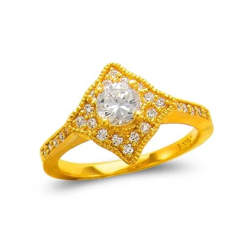 NEW 14K YELLOW GOLD LADIES FASHION SOLITAIRE RING: NEW 14K YELLOW GOLD LADIES FASHION SOLITAIRE RING LADIES FASHION SOLITAIRE RING NEW 14K YELLOW GOLD Apx. SIZE: 12mm Apx. WEIGHT: 4.0g