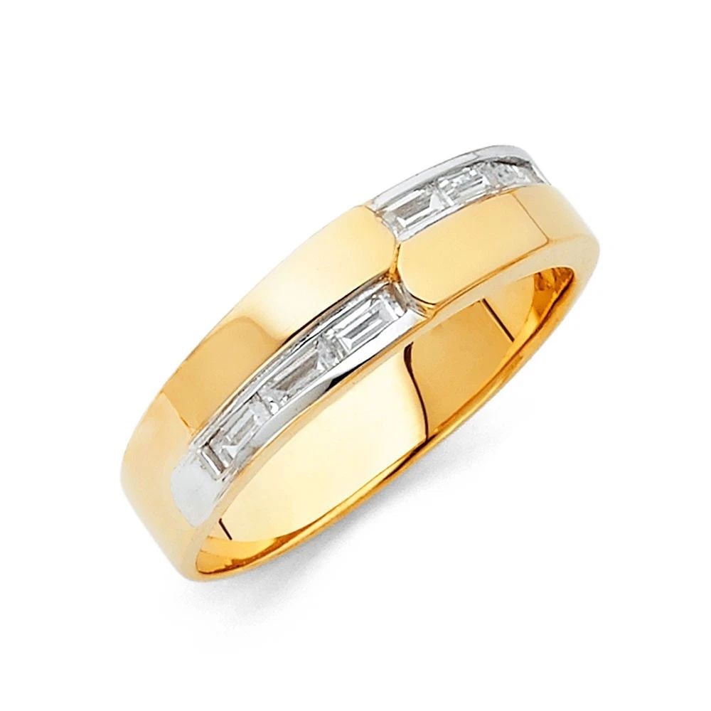 NEW 14K YELLOW GOLD MEN'S WEDDING BAND - SIZE 10: NEW 14K YELLOW GOLD MEN'S WEDDING BAND MEN'S WEDDING BAND NEW 14K YELLOW GOLD WIDTH : 6 mm WEIGHT : 4g