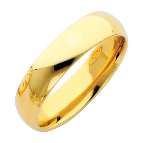 NEW 14K YELLOW GOLD 5MM COMFORT FIT WEDDING BAND - SIZE 10: NEW 14K YELLOW GOLD 5MM COMFORT FIT WEDDING BAND 5MM COMFORT FIT WEDDING BAND NEW 14K YELLOW GOLD WIDTH: 5 mm Apx. WEIGHT: 3.98 g