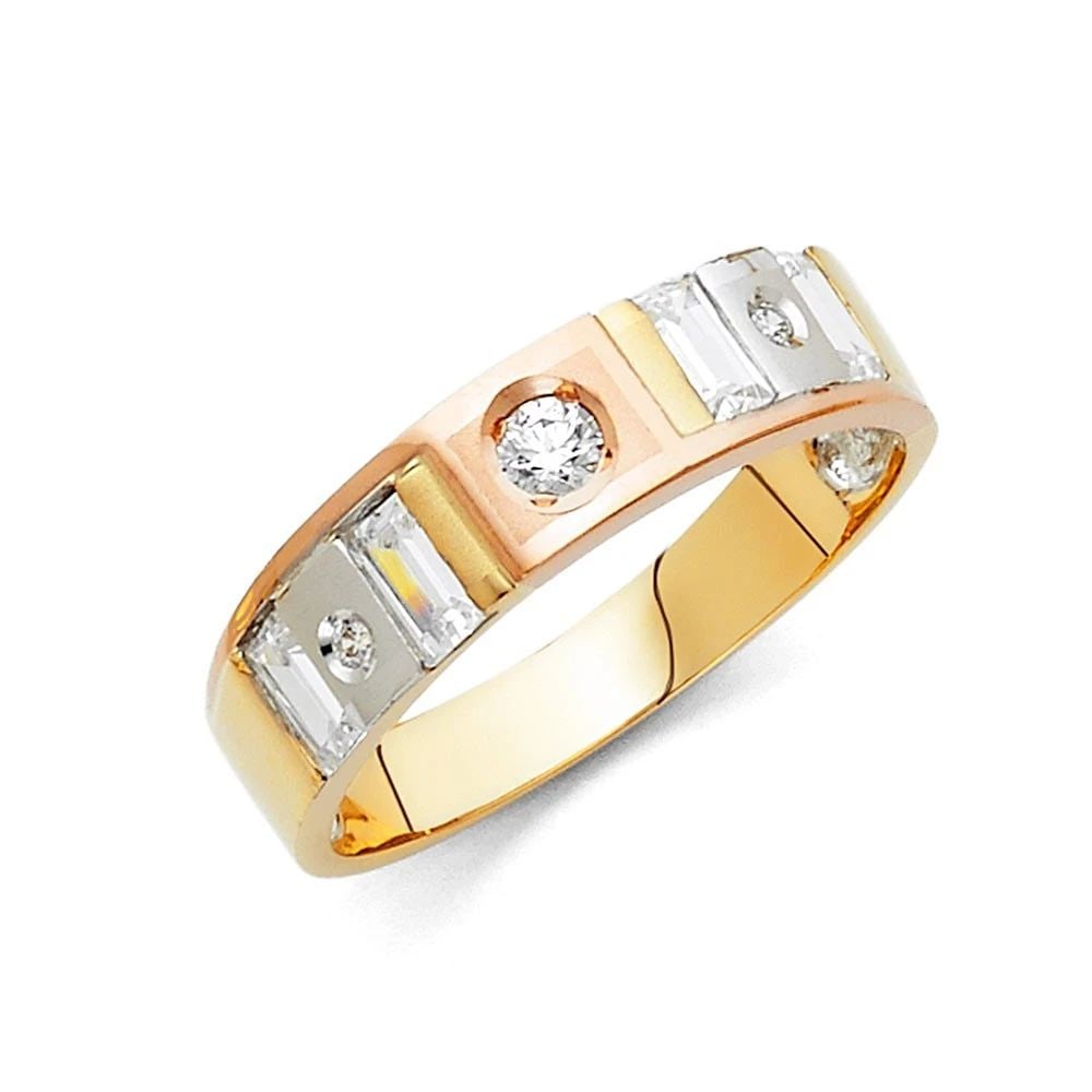NEW 14K MEN'S WEDDING BAND - SIZE 10 (1 of 2)