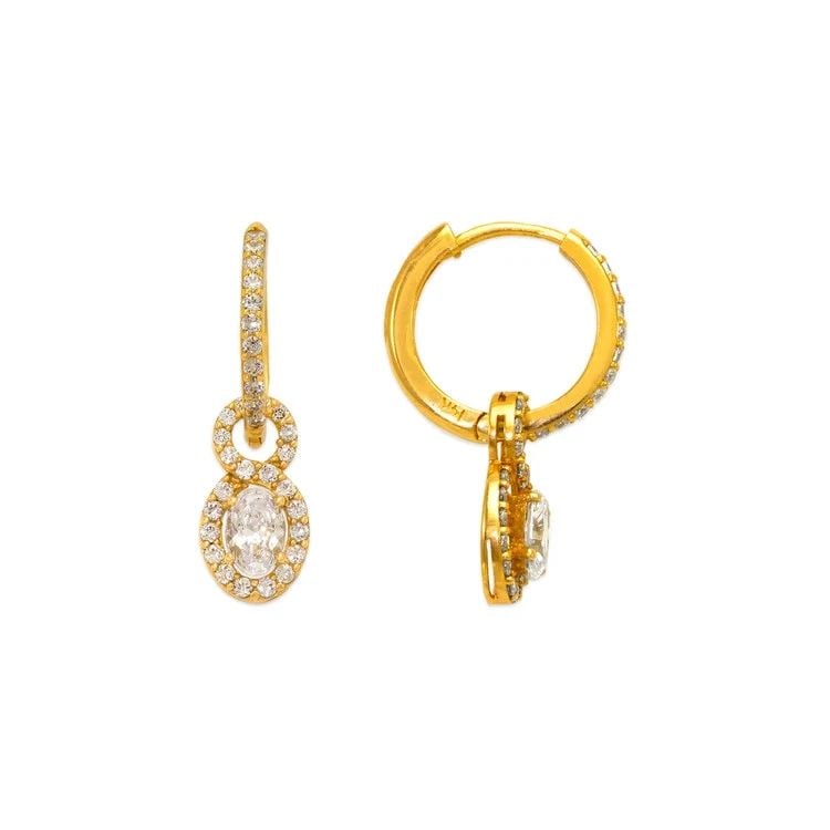 NEW 14K YELLOW GOLD FANCY HUGGIE EARRINGS: NEW 14K YELLOW GOLD FANCY HUGGIE EARRINGS FANCY HUGGIE EARRINGS NEW 14K YELLOW GOLD Width: Approx. 8x26mm Apx WEIGHT: 3.9g