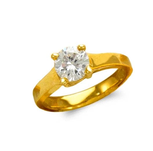 NEW 14K YELLOW GOLD LADIES FASHION SOLITAIRE RING: NEW 14K YELLOW GOLD LADIES FASHION SOLITAIRE RING LADIES FASHION SOLITAIRE RING NEW 14K YELLOW GOLD SIZE Apx: 5mm Apx WEIGHT: 3.8g