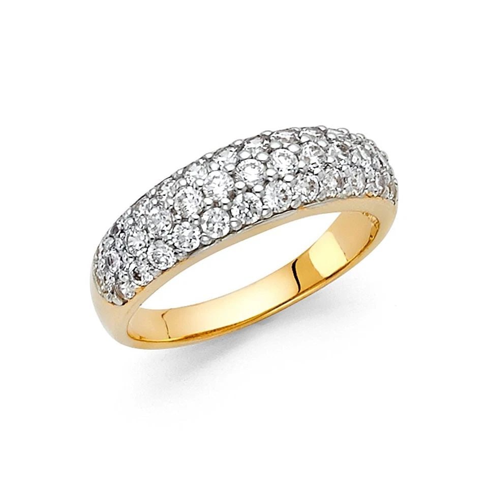 NEW 14K YELLOW GOLD WEDDING BAND - SIZE 10 (1 of 1)