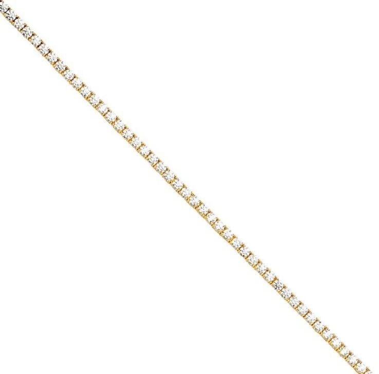 NEW 14K YELLOW GOLD TENNIS BRACELET (1.75MM): NEW 14K YELLOW GOLD TENNIS BRACELET (1.75MM) TENNIS BRACELET (1.75MM) NEW 14K YELLOW GOLD LENGTH - 7.25in Apx WEIGHT - 3.7g