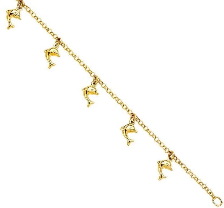 NEW 14K YELLOW GOLD HANGING CHARM BRACELET: 14K YELLOW GOLD HANGING CHARM BRACELET HANGING CHARM BRACELET NEW 14K YELLOW GOLD LENGTH - 7in Apx WEIGHT - 3.6g