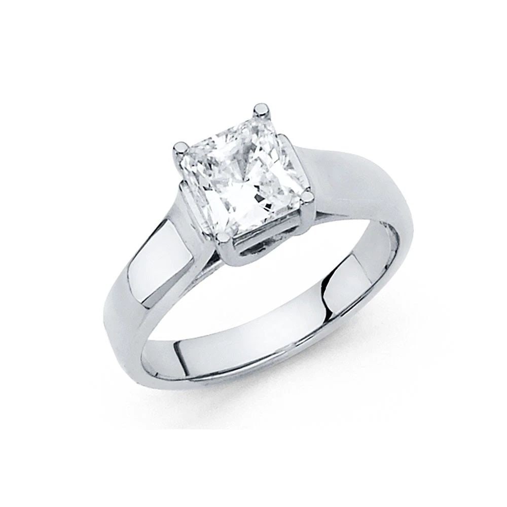 NEW 14K WHITE GOLD ENGAGEMENT RING - SIZE 10 (1 of 1)