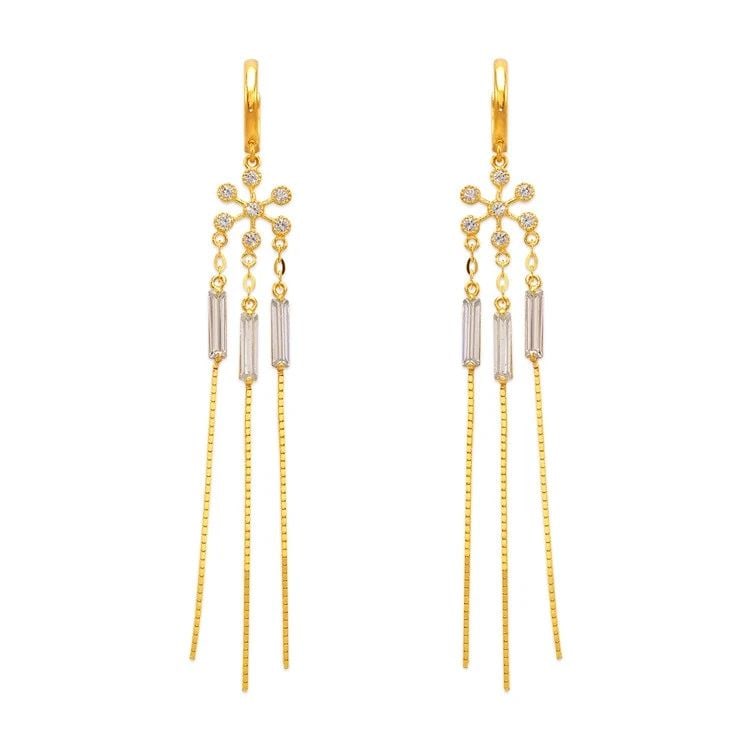 NEW 14K YELLOW GOLD FANCY CHANDELIER DROP EARRINGS: NEW 14K YELLOW GOLD FANCY CHANDELIER DROP EARRINGS FANCY CHANDELIER DROP EARRINGS NEW 14K YELLOW GOLD Width: Approx. 9x75mm Apx WEIGHT: 3.5g