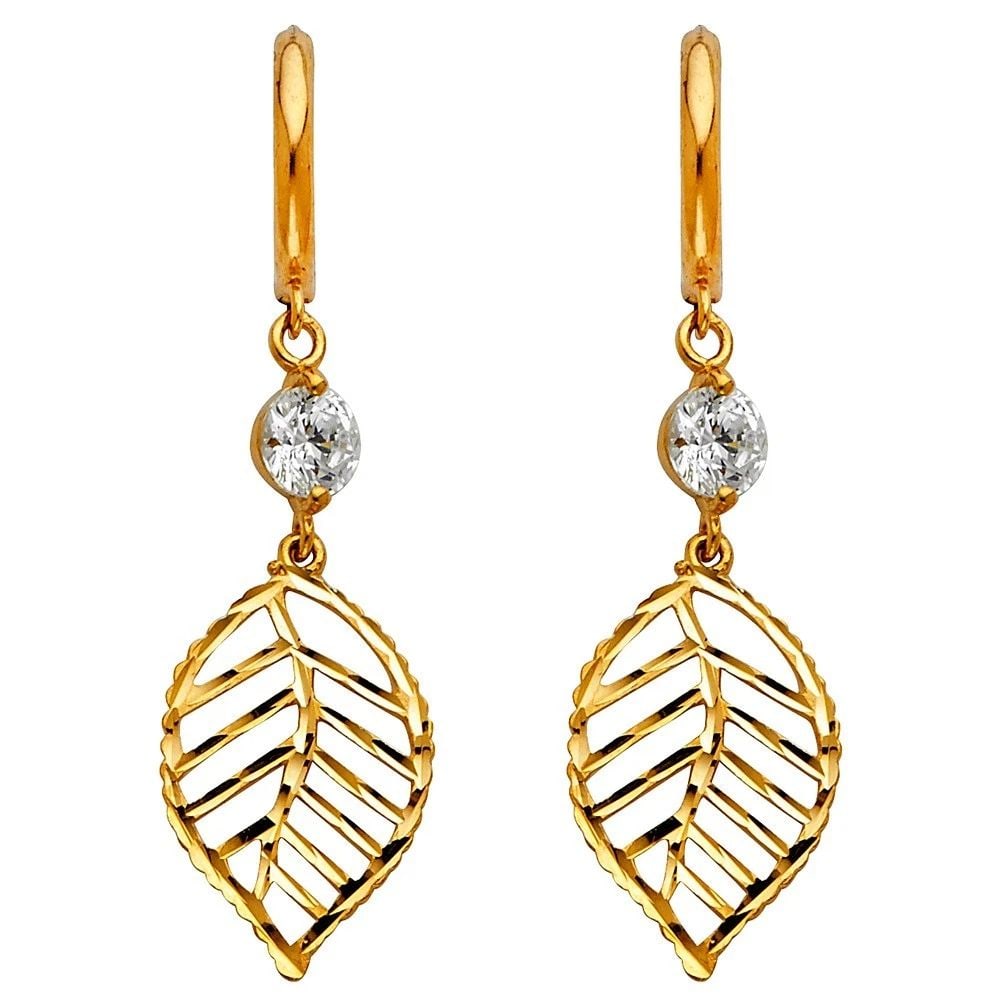 NEW 14K YELLOW GOLD DANGLE HUGGIES EARRINGS: NEW 14K YELLOW GOLD DANGLE HUGGIES EARRINGS DANGLE HUGGIES EARRINGS NEW 14K YELLOW GOLD HEIGHT - 30 mm WIDTH - 12 mm Apx WEIGHT - 2.6 g