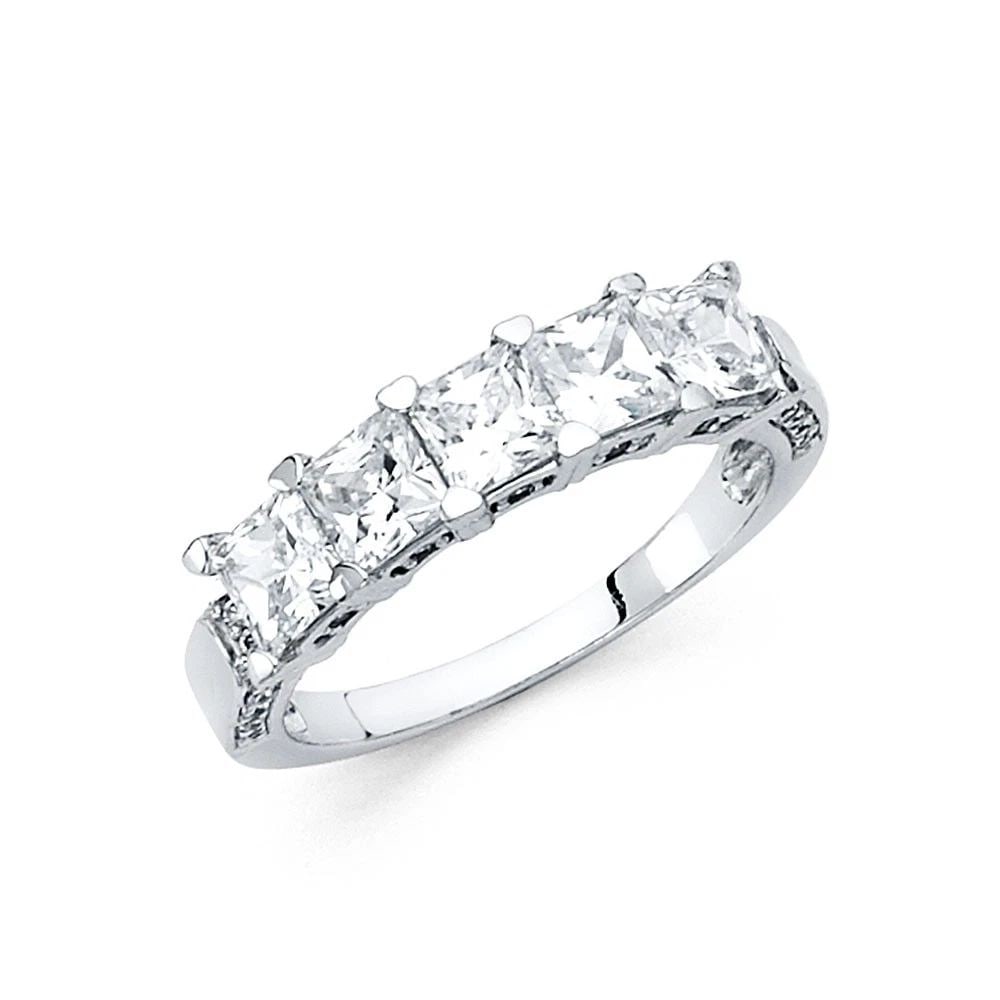 NEW 14K WHITE GOLD WEDDING BAND - SIZE 7: NEW 14K WHITE GOLD WEDDING BAND WEDDING BAND NEW 14K WHITE GOLD WIDTH: 3.5 mm Apx. WEIGHT: 3.3g