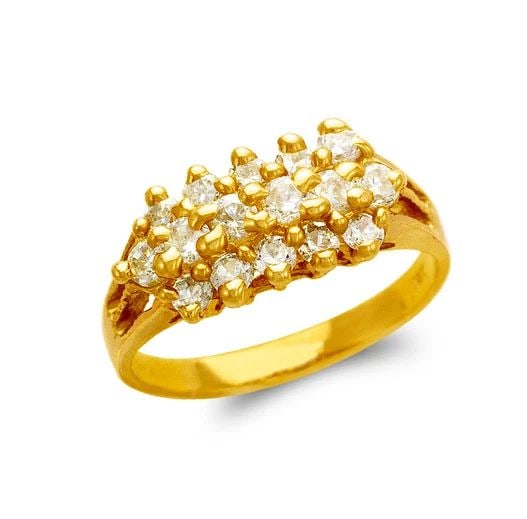 NEW 14K YELLOW GOLD LADIES FASHION RING (1 of 2)