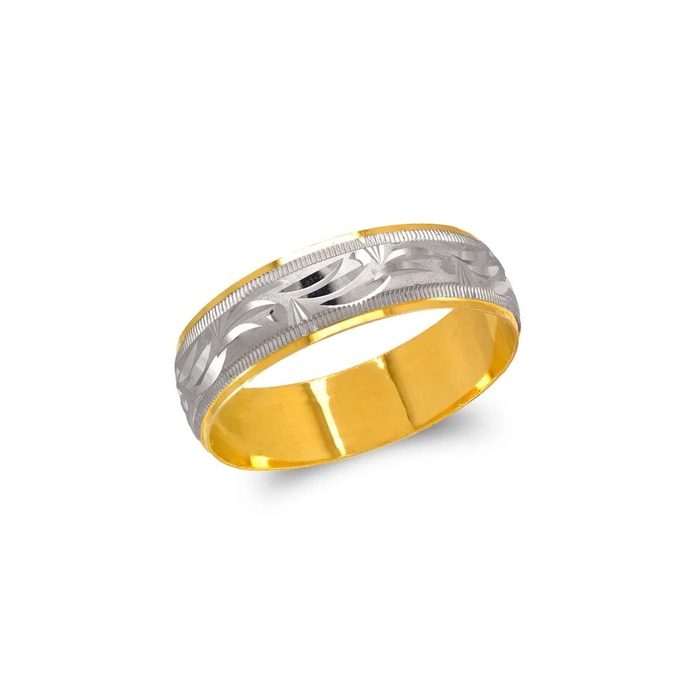 NEW 14K TWO TONE GOLD MOTHER'S STACKED RING: NEW 14K TWO TONE GOLD TWO TONE SHOOTING STAR STAMPING WEDDING BAND TWO TONE SHOOTING STAR STAMPING WEDDING BAND NEW 14K TWO TONE GOLD Apx. WIDTH: 6mm Apx. WEIGHT: 3.3g