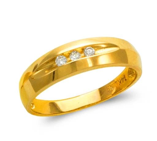 NEW 14K YELLOW GOLD MEN'S COUPLE RING: NEW 14K YELLOW GOLD MEN'S COUPLE RING MEN'S COUPLE RING NEW 14K YELLOW GOLD SIZE Apx: 6mm Apx WEIGHT: 3.2g
