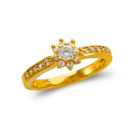 NEW 14K YELLOW GOLD LADIES FASHION SOLITAIRE RING: NEW 14K YELLOW GOLD LADIES FASHION SOLITAIRE RING LADIES FASHION SOLITAIRE RING NEW 14K YELLOW GOLD Apx. SIZE: 7mm Apx. WEIGHT: 3.2g