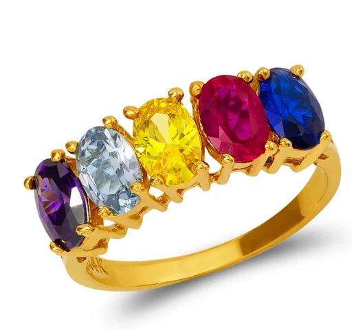 NEW 14K YELLOW GOLD MOTHER'S RING (1 of 2)