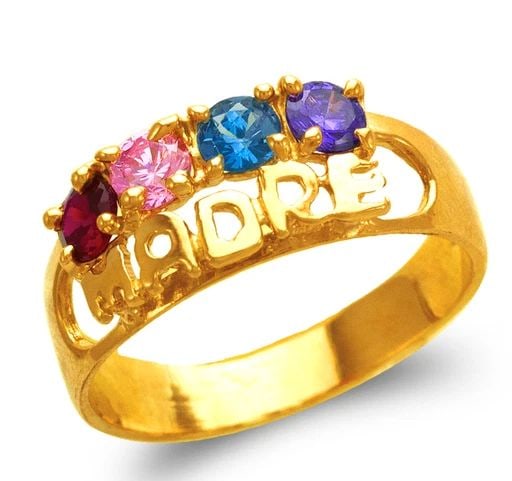 NEW 14K YELLOW GOLD MADRE RING (1 of 2)